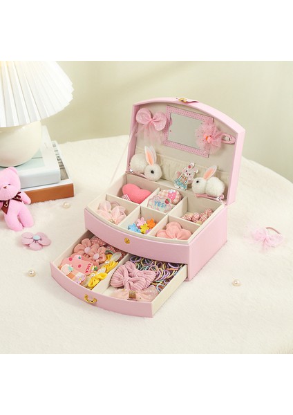 Çocuk Çift Çekmece Saç Aksesuarları Saklama Kutusu (Yurt Dışından) fiyatları