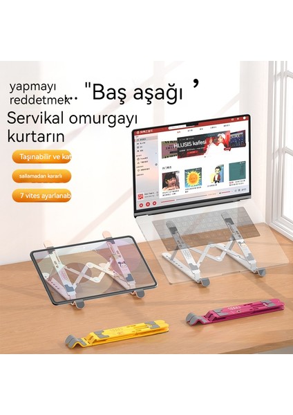 Karikatür Katlanır Kaldırma Tablet Standı (Yurt Dışından)