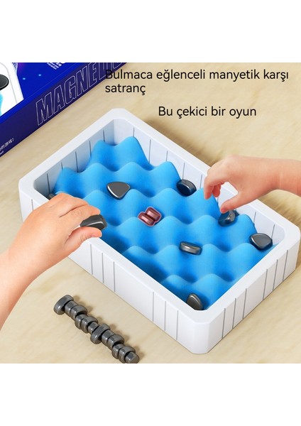 Çocuklar Manyetik Etkisi Puzzle Eğlenceli Satranç Tahtası Oyuncak (Yurt Dışından)
