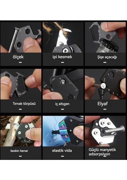 Çok Fonksiyonlu Açık Katlanabilir Taşınabilir Anahtarlık (Yurt Dışından) modelleri