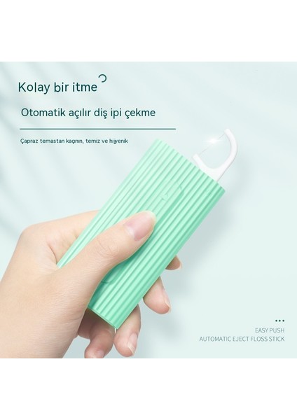 10 Taşınabilir Otomatik Açılır Diş Ipi Kutusu (Yurt Dışından)