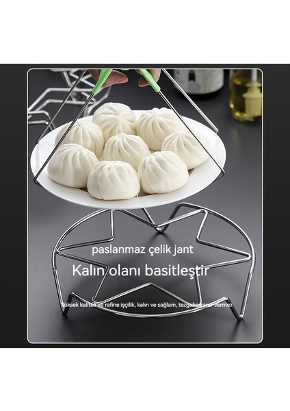 Çok Fonksiyonlu Mutfak Buharda Pişirme Rafı Paslanmaz Çelik 7 Delikli Buğulanmış Yumurta Rafı (Yurt Dışından)