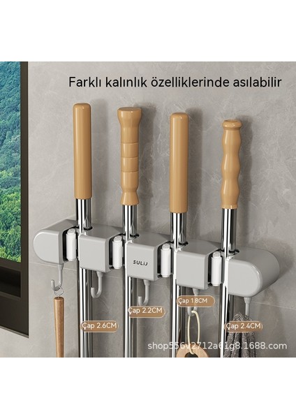 Ev Tipi Çok Fonksiyonlu Deliksiz Duvara Monte Paspas Askısı (Yurt Dışından) fırsatları