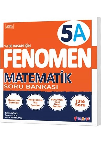 Fenomen 5. Sınıf Matematik Soru Bankası A ve B Kitabı 2 Kitap