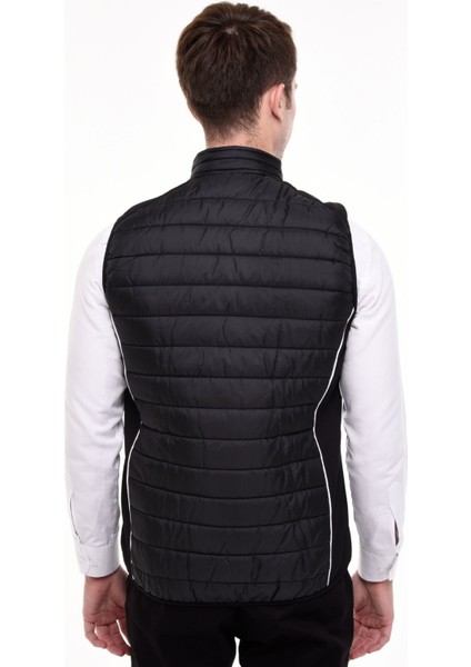 Şişme Yelek Astarlı Mercedes Amg Model Ray Desen Siyah Erkek indirimleri