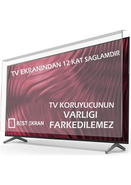 Best Ekran Tcl 43S5400A Ekran Koruyucu - Tcl 43" Inç 109 Ekran Çerçevesiz Koruyucu Google Ledtv