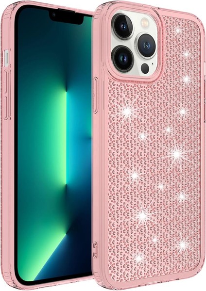 Apple iPhone 13 Pro Max Kılıf Airbagli Parlak Tasarımlı Snow Kapak