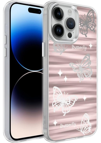 Apple iPhone 14 Pro Max Kılıf Airbagli Parlak Tasarımlı Mimbo Kapak