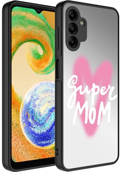 Samsung Galaxy A04S Kılıf Aynalı Desenli Kamera Korumalı Parlak Mirror Kapak