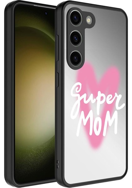 Samsung Galaxy S23 Kılıf Aynalı Desenli Kamera Korumalı Parlak Mirror Kapak
