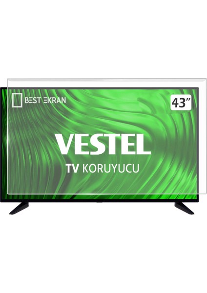 Vestel 43Q9500TE Tv Ekran Koruyucu - Vestel 43" Inç QLED 108 Ekran Koruyucu