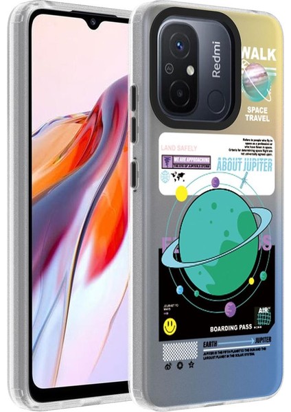 Xiaomi Redmi 12C Kılıf Desenli Dragon Sert Kapak