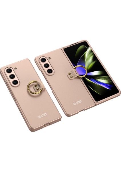 Samsung Galaxy Z Fold 5 Kılıf Flip Ring Kıpta Kapak