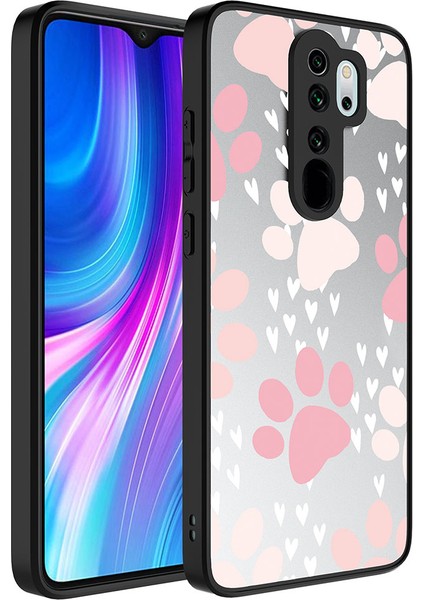 Xiaomi Redmi Note 8 Pro Kılıf Aynalı Desenli Kamera Korumalı Parlak Mirror Kapak