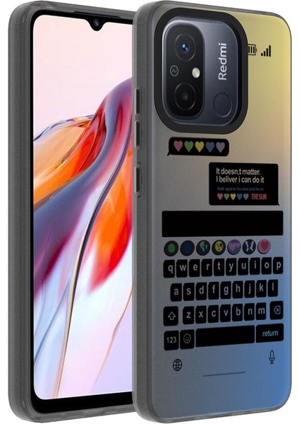 Xiaomi Redmi 12C Kılıf Desenli Dragon Sert Kapak