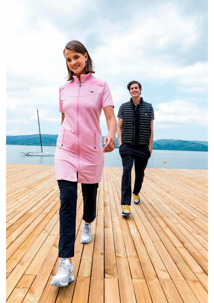 Kadın Sportswear Pembe İki İplik, Kısa Kol Tunik Eşofman Alt Üst Takım - 7611 fiyatları
