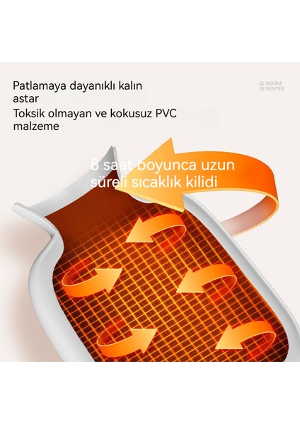 1000ML Kış Peluş Karikatür Doldurulabilir Kalınlaşmış Sıcak Su Şişesi (Yurt Dışından) indirimleri