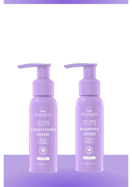 Collagen Biotin Şampuan 75 ml + Saç Kremi 75 ml