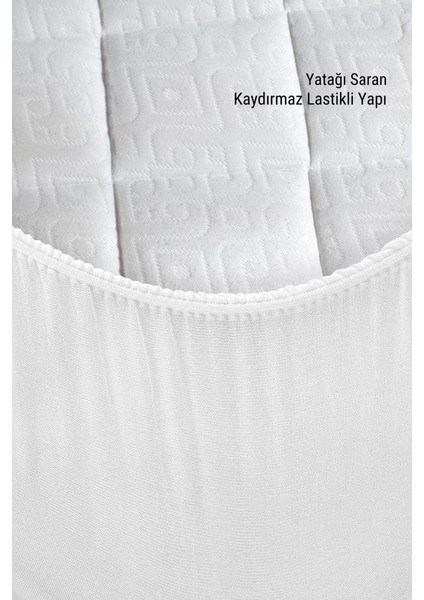 Micro Kapitone Fitted Full Kenar Su Sıvı Geçirmez Yatak Koruyucu Alez Çarşaf Beyaz fırsatları
