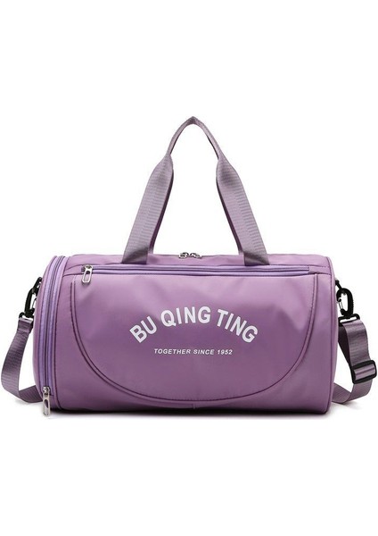 Büyük Kapasiteli Kuru ve Islak Ayırma Seyahat Çantası Hafif Yüzme Kova Çanta (Yurt Dışından)