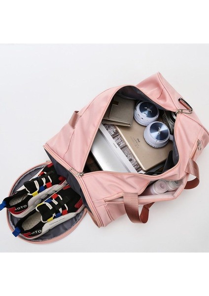 Büyük Kapasiteli Kuru ve Islak Ayırma Seyahat Çantası Hafif Yüzme Kova Çanta (Yurt Dışından) fiyatları