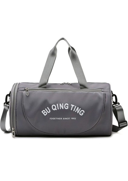 Büyük Kapasiteli Kuru ve Islak Ayırma Seyahat Çantası Hafif Yüzme Kova Çanta (Yurt Dışından)