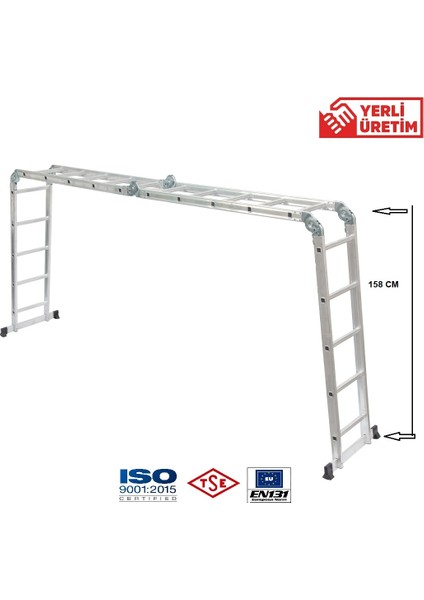 1.5 mm Çok Amaçlı Merdiven 5.70 M 20 Basamaklı