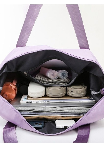 Yeni Katlanır Seyahat Çantası Moda Spor Çantası Islak ve Kuru Ayırma Büyük Kapasite Genişletme Çantası (Yurt Dışından) fırsatları