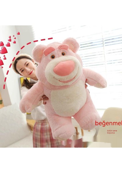 30CM Pembe Çilek Ayı Hayvan Peluş Bebek1 (Yurt Dışından)