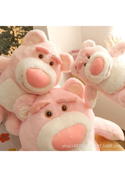 30CM Pembe Çilek Ayı Hayvan Peluş Bebek1 (Yurt Dışından)