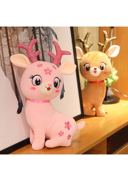 33CM Sevimli Sika Geyiği Peluş Oyuncak Bebek (Yurt Dışından) fırsatları