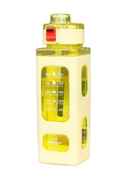 900ML Yüksek Değerli Taşınabilir Halat Kare Su Bardağı (Yurt Dışından)