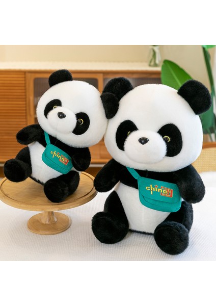 28CM Panda Sırt Çantası Peluş Oyuncak Bebek (Yurt Dışından)