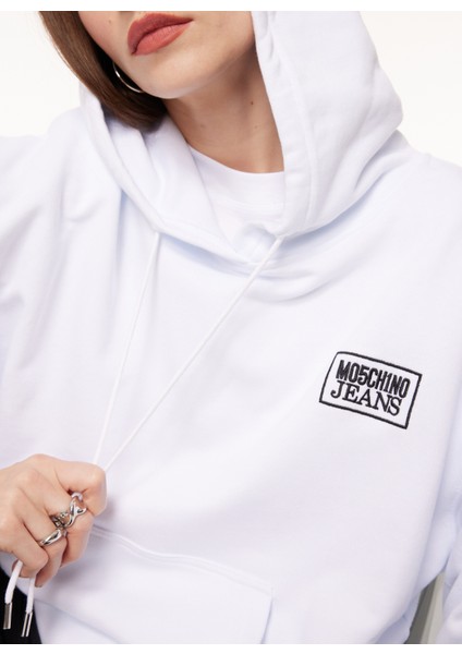 Jeans Kapüşon Yaka Düz Siyah Kadın Sweatshırt A1712 fırsatları