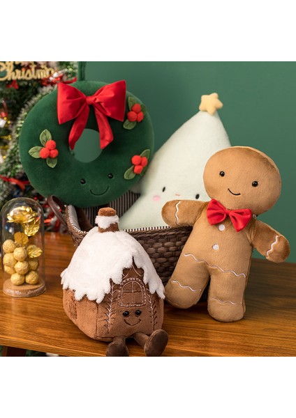 40 cm Zencefilli Kurabiye Adam Papyon Peluş Oyuncak (Yurt Dışından) fırsatları