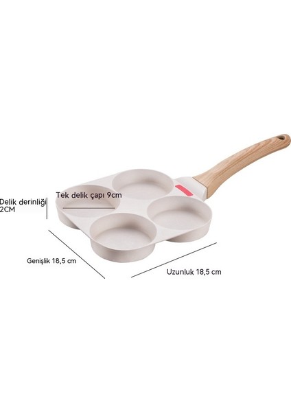 Mutfak Dördü Bir Arada Çok Fonksiyonlu Omlet Tavası (Yurt Dışından)