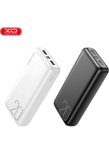 -PR183 Siyah 20.000 Mah Taşınabilir Hızlı Şarj Aleti Powerbank