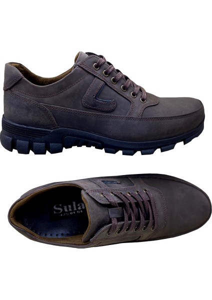 Erkek Bağcıklı Crazy Deri Kahve Termo TABAN-120-KAHVE modelleri