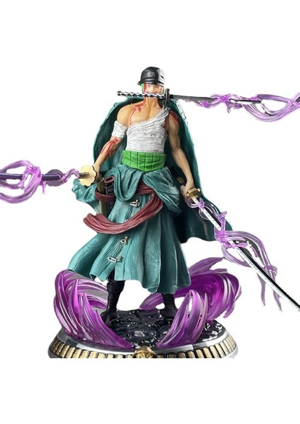 One Piece Zoro Üç Kılıç Stili Özel Sürüm Anime Karakter Modeli (Yurt Dışından)