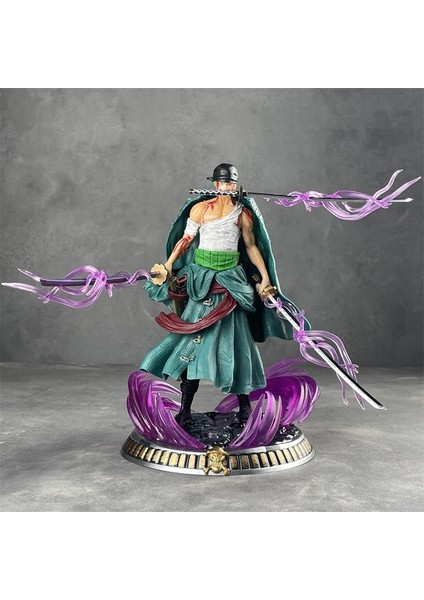 One Piece Zoro Üç Kılıç Stili Özel Sürüm Anime Karakter Modeli (Yurt Dışından)