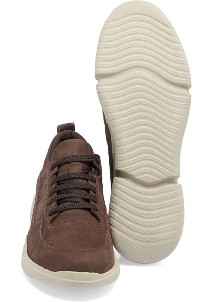 Kahve Nubuk Deri Kadın Sneaker - K23S1AY66982-A39