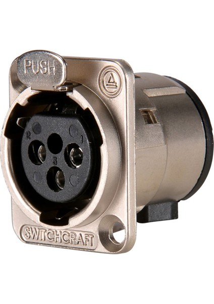 E3FSC Xlr Dişi 3-Pin Metal Şase Tipi Konnektör 10'lu Paket