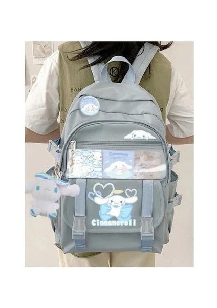 Kawaii Sanrio Kuromi Tasarımlı U Okul Sırt Çantası (Yurt Dışından)