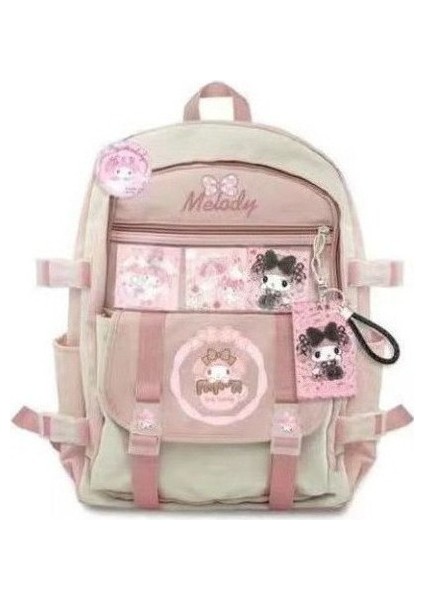 Kawaii Sanrio Kuromi Tasarımlı U Okul Sırt Çantası (Yurt Dışından)