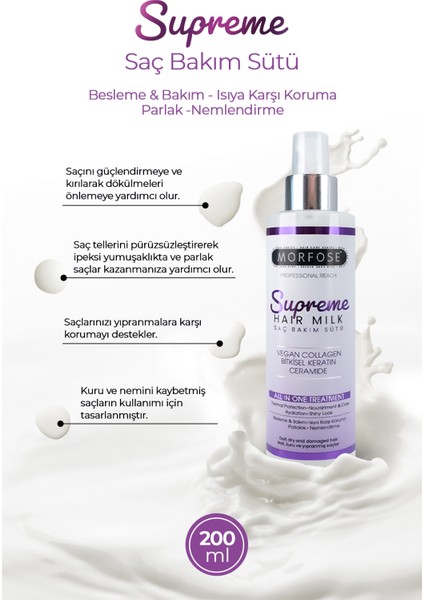 Supreme Saç Bakım Sütü 200 ml modelleri
