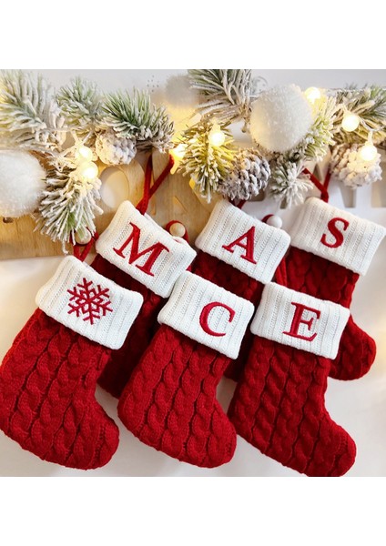 Noel Hediyesi Çantası, Zarif Örme Noel Çorapları, Noel Ağacı Süsleri, Kolyeler (Yurt Dışından)