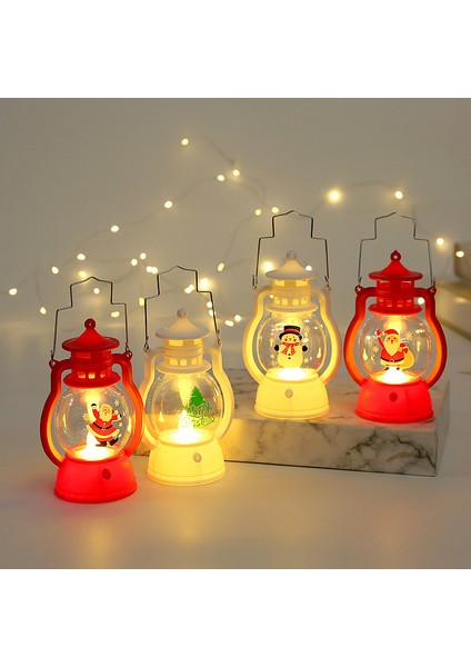 Noel Pony Fener Gece Lambası Taşınabilir Küçük Gaz Lambası Anaokulu Çocuk Noel Hediyesi Pişirme Dekoratif Süsler (Yurt Dışından) fiyatları