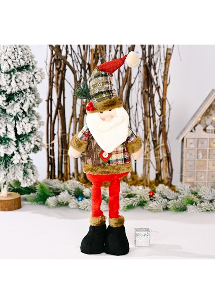 Noel Geri Çekilebilir Noel Baba Kardan Adam Bebek Bebek Otel Alışveriş Merkezi Dekorasyonu Noel Süsleri (Yurt Dışından)