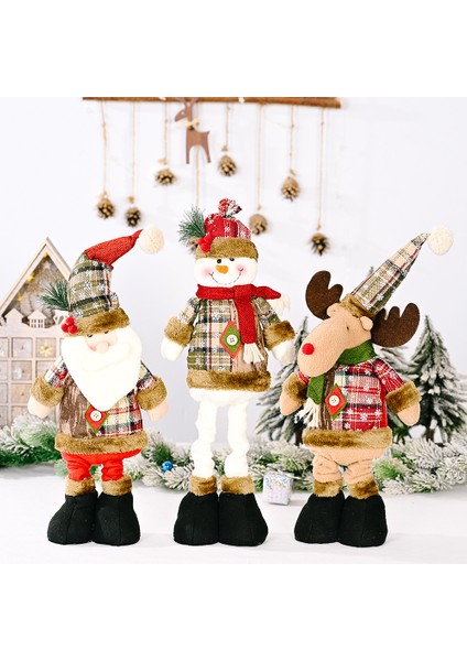 Noel Geri Çekilebilir Noel Baba Kardan Adam Bebek Bebek Otel Alışveriş Merkezi Dekorasyonu Noel Süsleri (Yurt Dışından) fiyatları