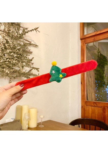 Noel Papatya Çember Dekoratif Bileklik Sevimli Küçük Hediye Noel Elk Çember (Yurt Dışından)